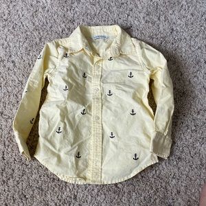Janie and Jack Nautical Anchor Button Up